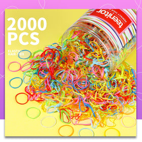 Teenitor Elastic Ties Hair Bands close-up of vibrant colours