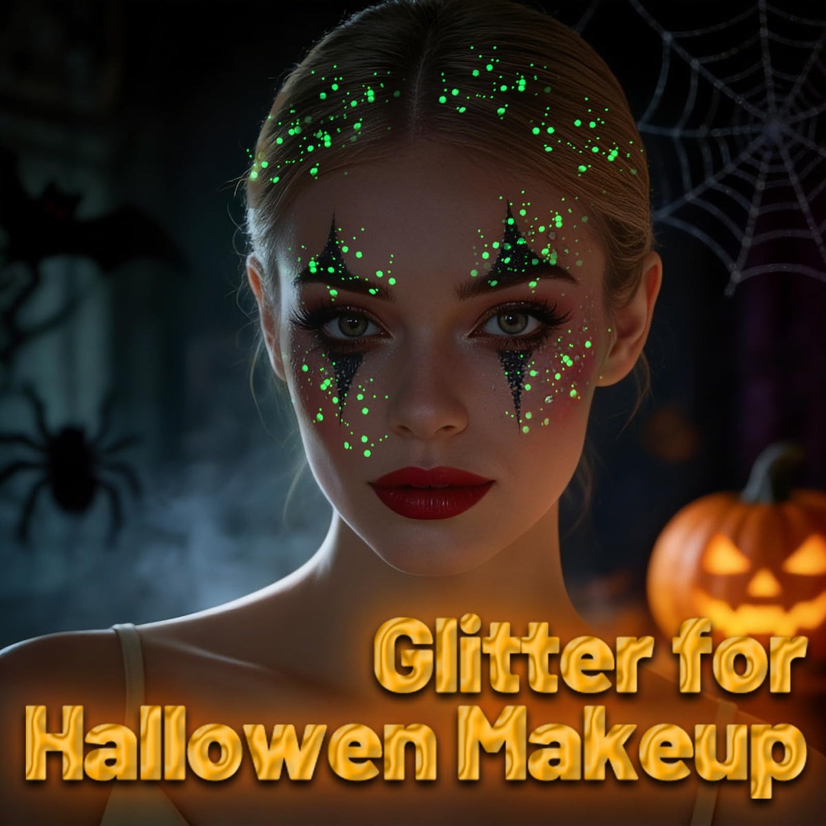 Teenitor Glitter Gel displayed with makeup tools