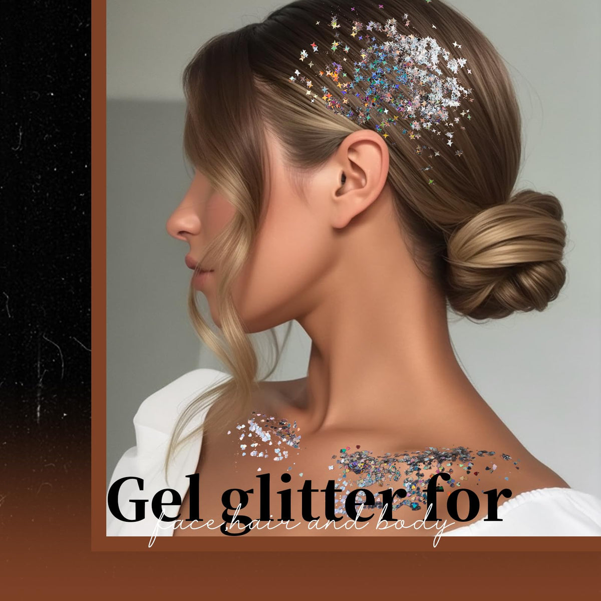 Teenitor glitter gel with various shapes displayed