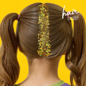 Teenitor Gold Body Glitter Gel close-up of glitter texture