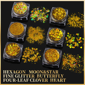 Teenitor Gold Body Glitter Gel for festival makeup