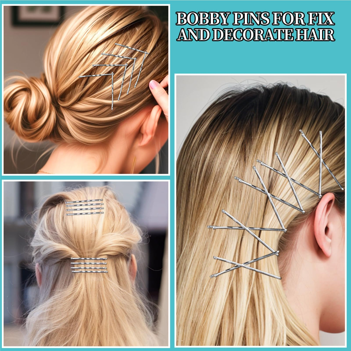 Teenitor hair bands alongside silver bobby pins