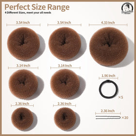 Teenitor Hair Bun Maker Kit includes extra large and large bun makers