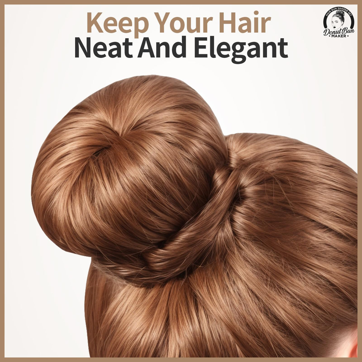 Teenitor Hair Bun Maker Kit showing different bun sizes