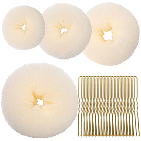 Teenitor Hair Bun Shaper Set with four sizes and bobby pins