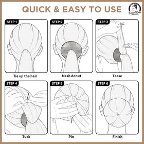 Teenitor Hair Donut Bun Maker Kit packaging
