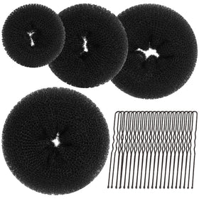 Teenitor Hair Donut Bun Maker Kit with four sizes and bobby pins