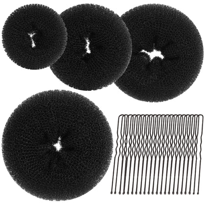 Teenitor Hair Donut Bun Maker Kit with four sizes and bobby pins
