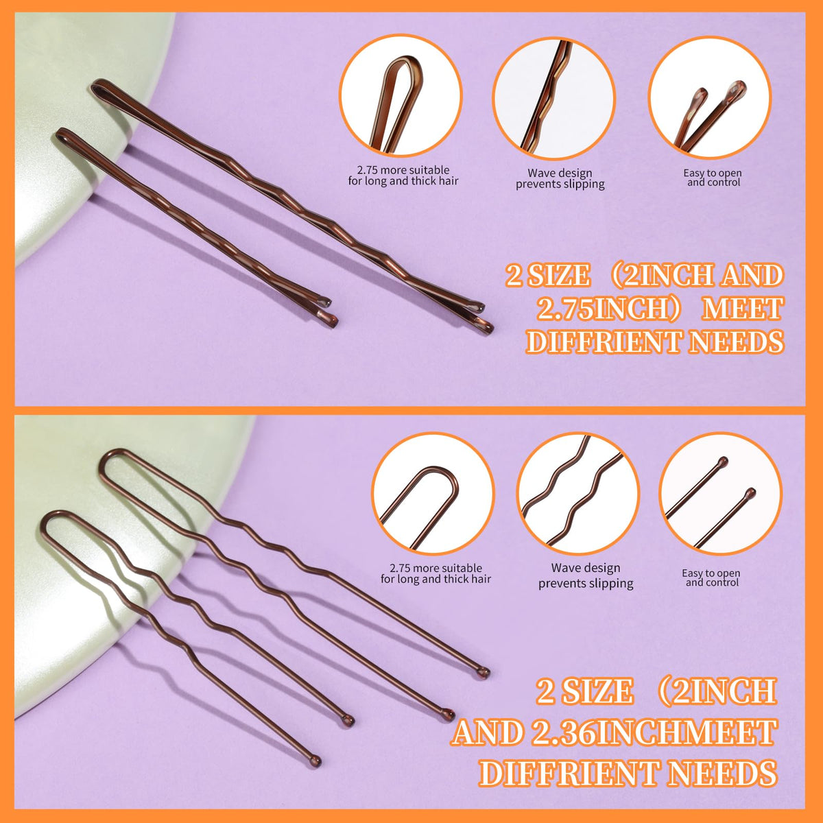 Teenitor hair pins kit packaging and contents