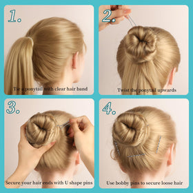 Teenitor hair pins set with packaging and contents