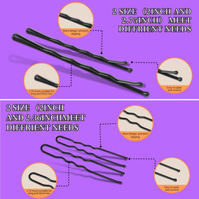 Teenitor hair pins used in an elegant bun hairstyle