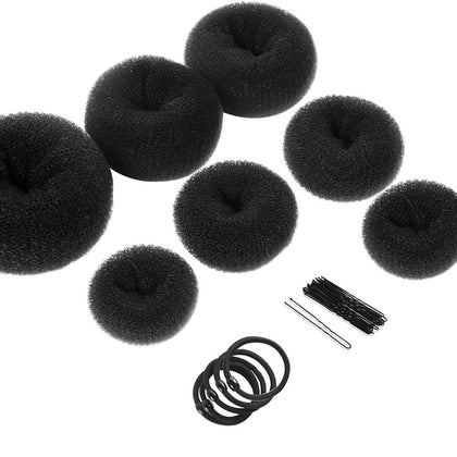 Teenitor Hair Styling Kit including 7 bun makers and accessories