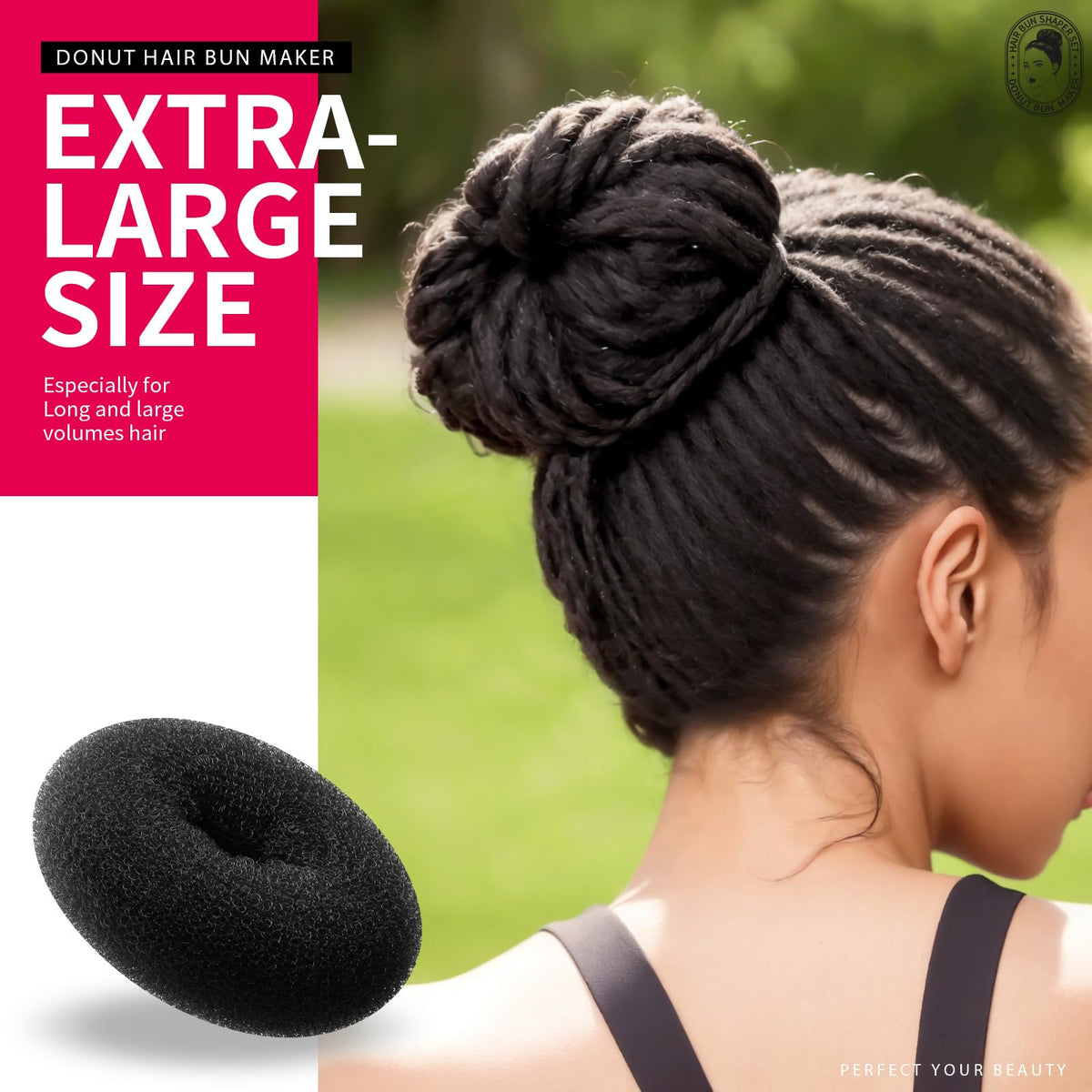 Teenitor Hair Styling Kit showing different bun styles