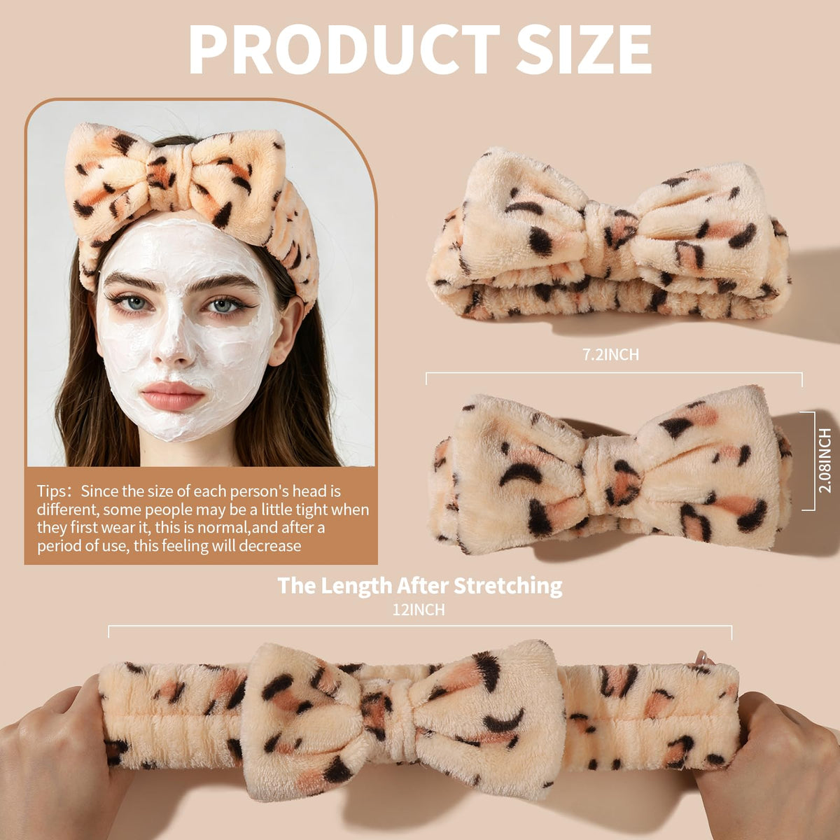 Teenitor headband worn by a woman during skincare routine