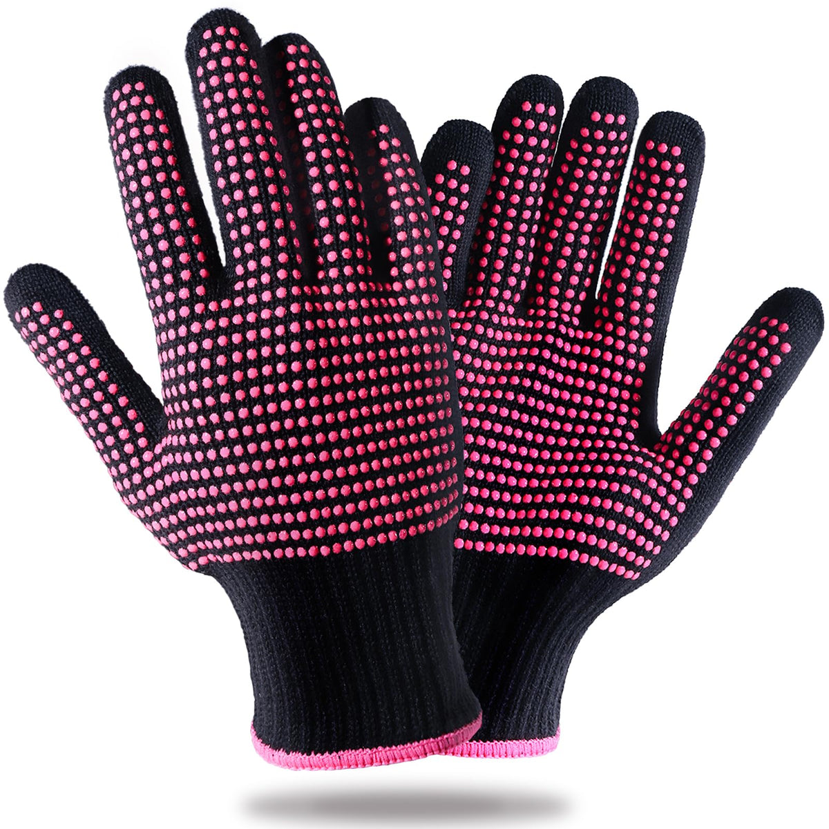 Teenitor Heat Resistant Gloves front view in rose red