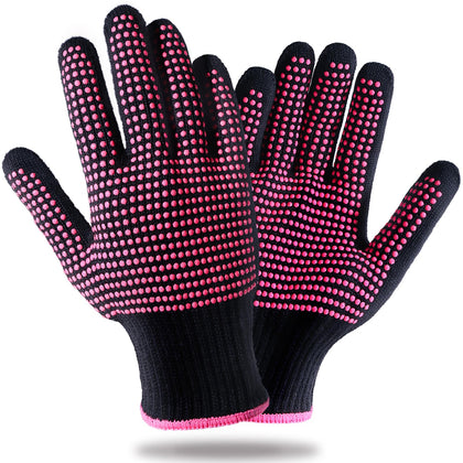 Teenitor Heat Resistant Gloves front view in rose red