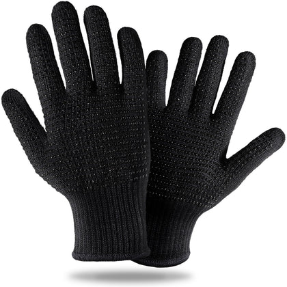 Teenitor Heat Resistant Gloves front view with silicone bumps