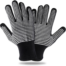Teenitor heat resistant gloves front view with silicone bumps