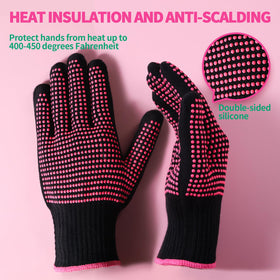 Teenitor Heat Resistant Gloves showing silicone bumps detail