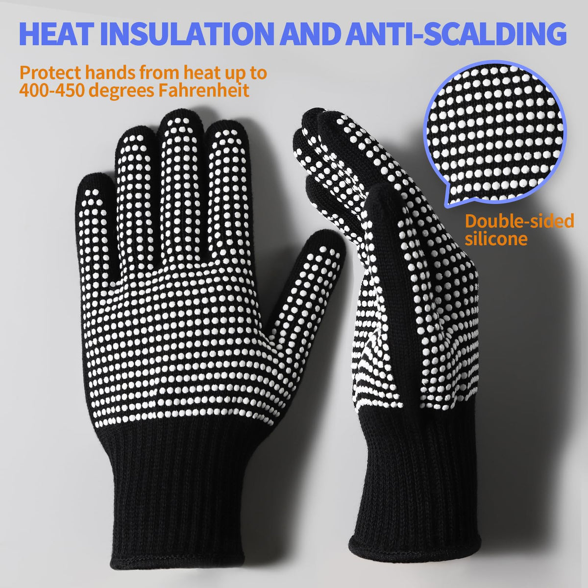 Teenitor heat resistant gloves side view showcasing flexible design