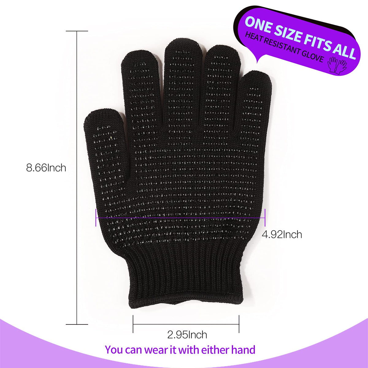 Teenitor Heat Resistant Gloves side view showing texture