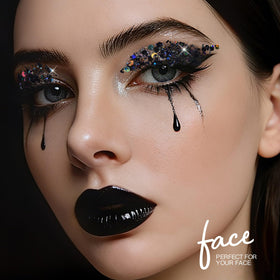 Teenitor Holographic Black Body Glitter Gel in travel-friendly packaging