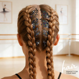 Teenitor Holographic Black Body Glitter Gel on hair