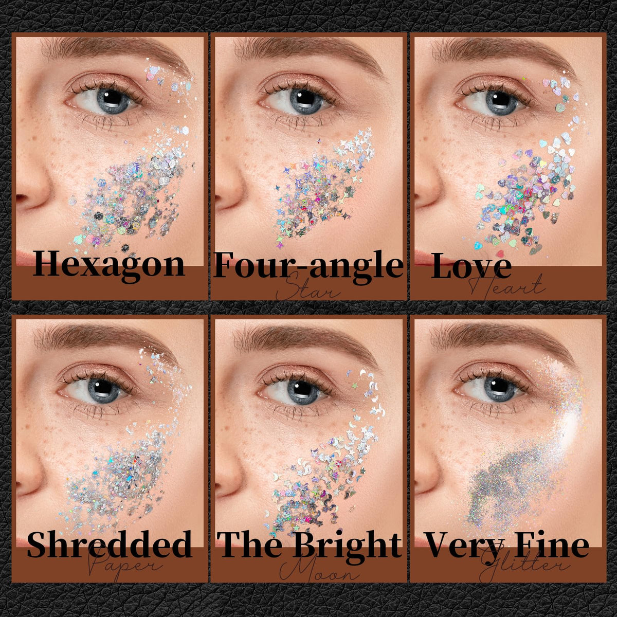 Teenitor holographic glitter gel in use at a festival