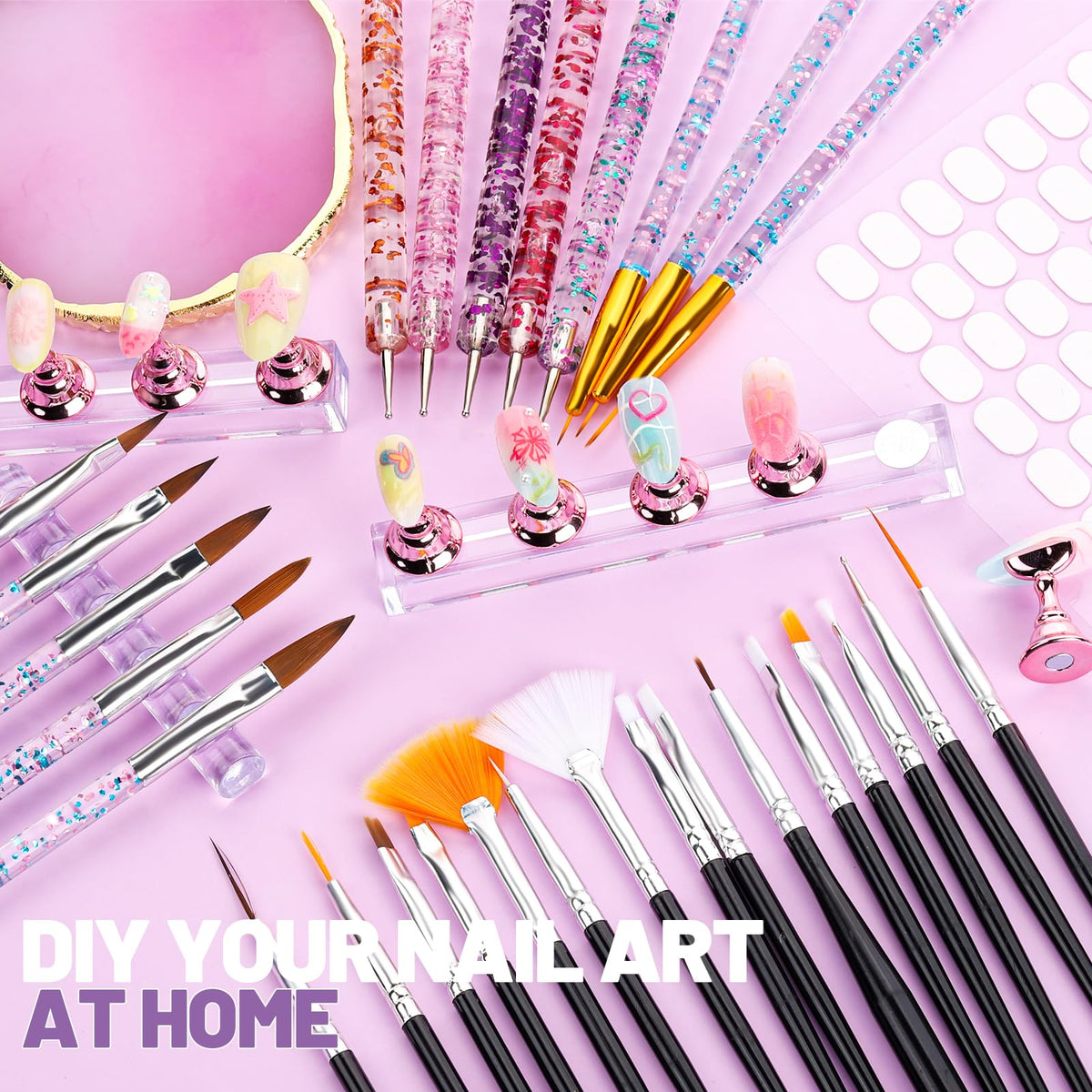 Teenitor nail art tools in use on a manicure