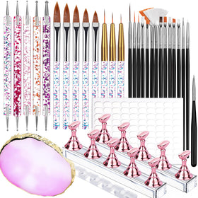 Teenitor Nail Art Tools Set 23 pieces including brushes and dotting tools