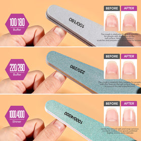 Teenitor nail files in rhombus shape display