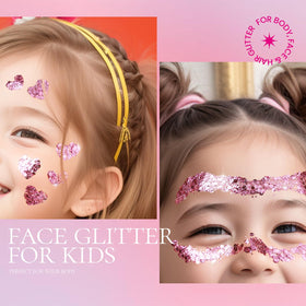 Teenitor Pink Body Glitter Gel packaging with holographic effect