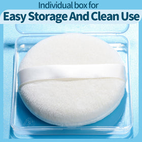 Teenitor powder puff in storage container for easy travel