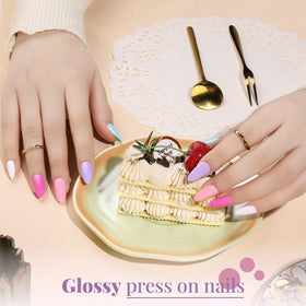 Teenitor Press on Nails Almond kit contents including tools