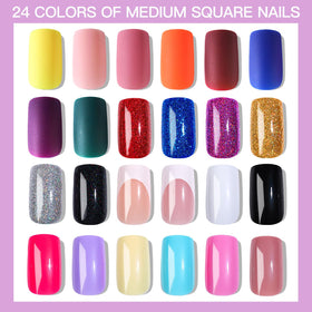 Teenitor Press on Nails kit packaging with all components visible