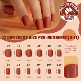 Teenitor Press on Nails Short kit with all components displayed