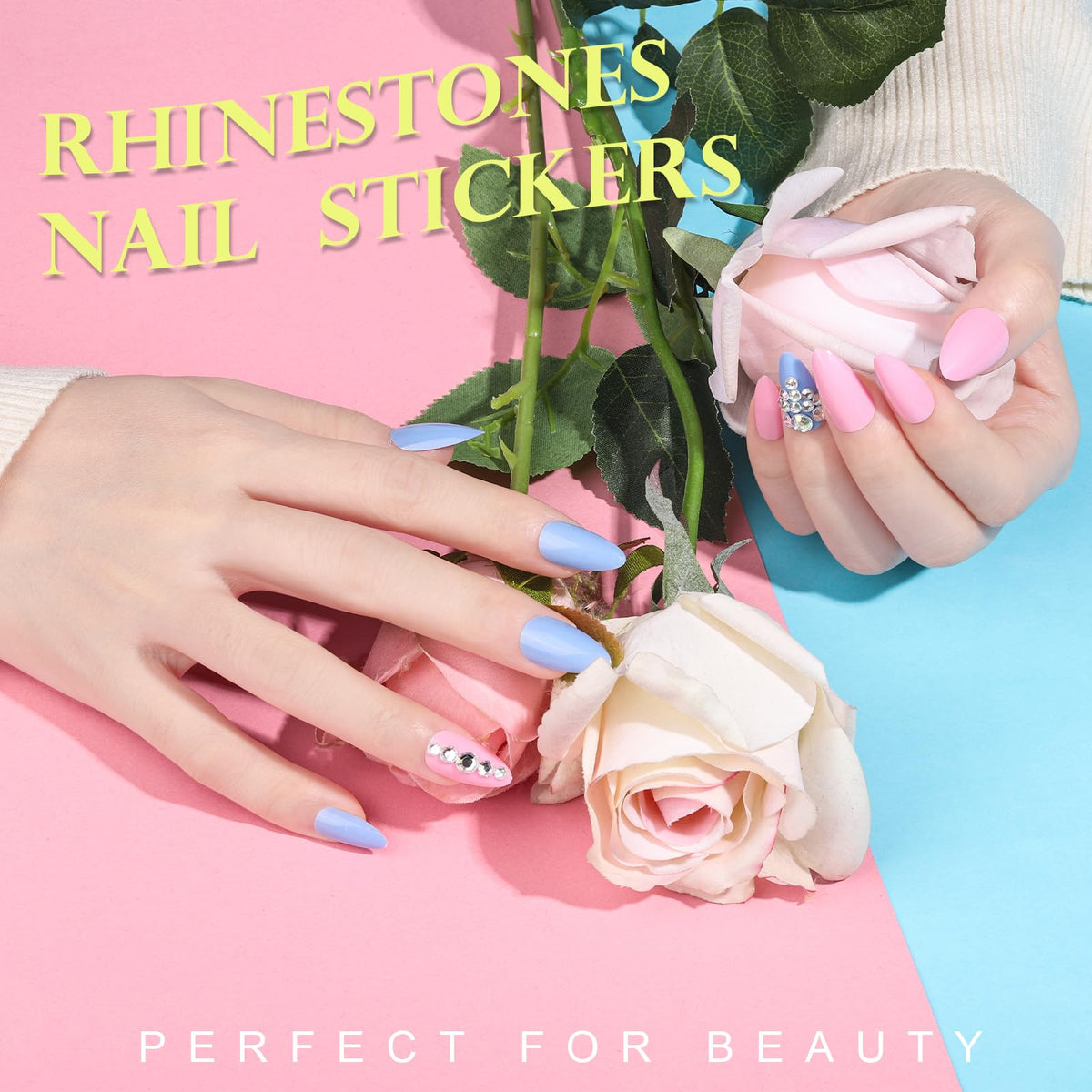 Teenitor press on nails with jelly adhesive tabs and nail glue