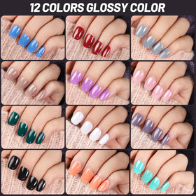 Teenitor short glossy press on nails displayed in a kit