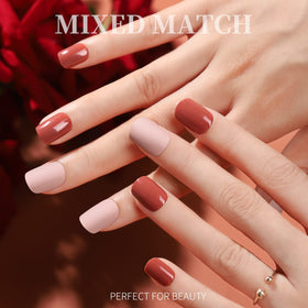 Teenitor Short Square Press on Nails in glossy finish displayed