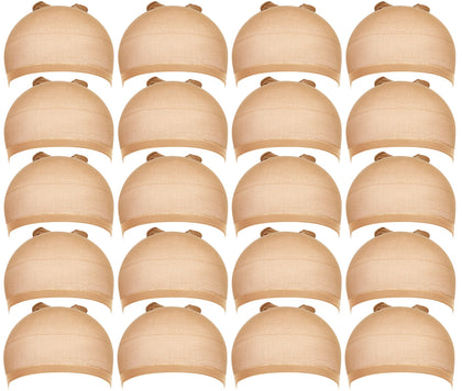 Teenitor Wig Cap 20pcs beige packaging front view