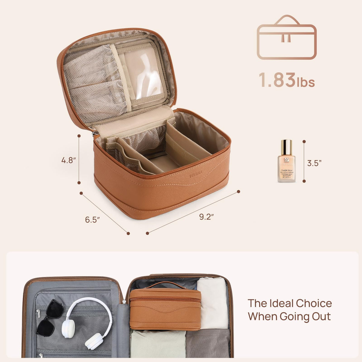 Telena Large Makeup Bag in modern colour options