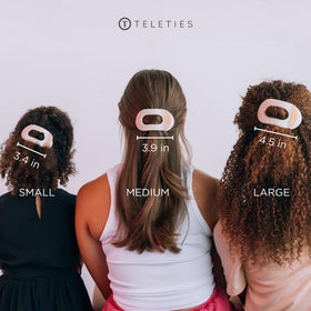Teleties Medium Flat Round Hair Clip packaging
