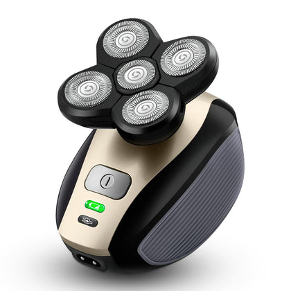 Telfun Bald Shaver front view with 5-direction floating heads