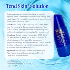 Tend Skin Roll-On Solution 2.5 oz bottle on a countertop