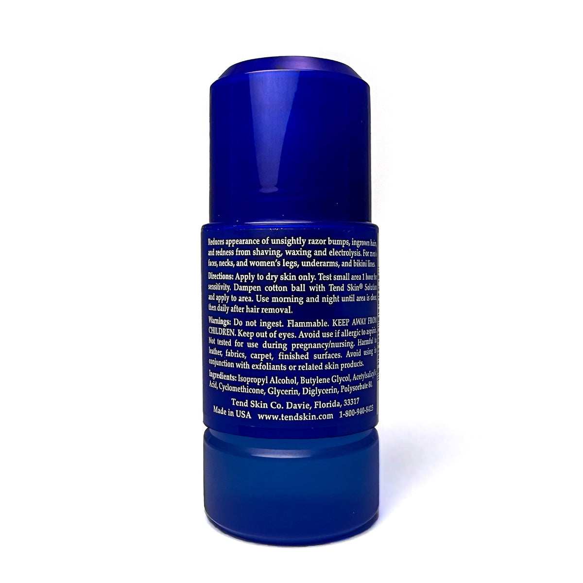 Tend Skin Roll-On Solution on a bathroom shelf