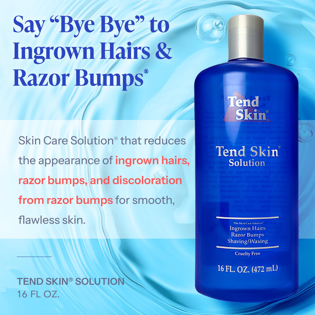 Tend Skin Solution bottle side view showing cap