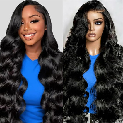 Tenxuer 30 Inch Body Wave Lace Front Wig front view