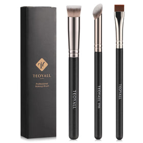 TEOYALL 3Pcs Detail Brush Set angled brush front view