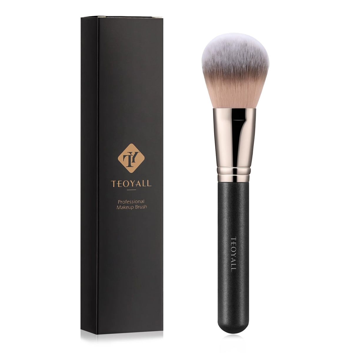 TEOYALL Setting Powder Brush front view with fluffy bristles