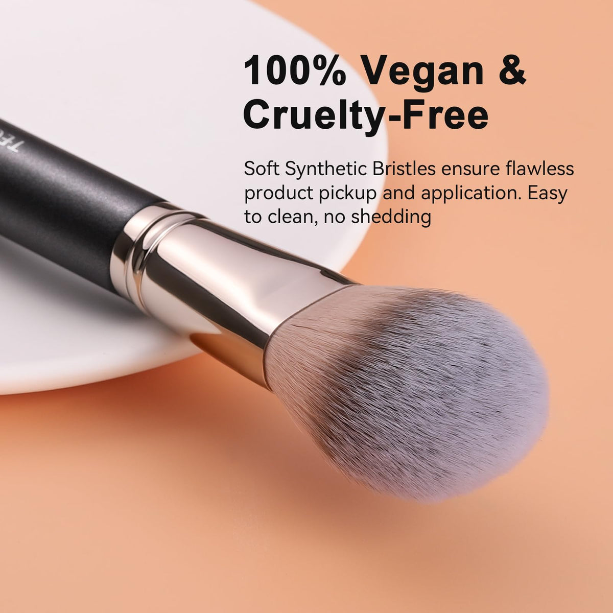 TEOYALL Setting Powder Brush showing ergonomic handle design